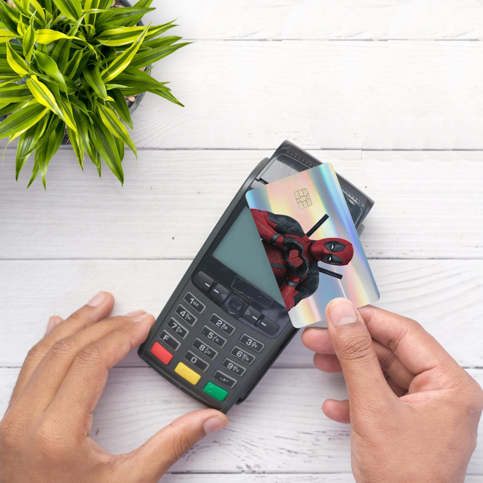 DeadPool Holographic Credit Card Skin/Credit Card Sticker Credit Card Decal