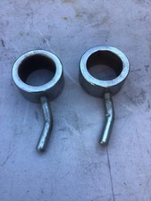 Used 2  Olympic Barbell Thumb Screw Collars Clamp Pair - Free Shipping
