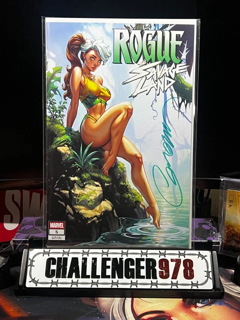 ROGUE Savage Land #5 - D J. Scott Campbell SIGNED w/ COA + Toploader #225