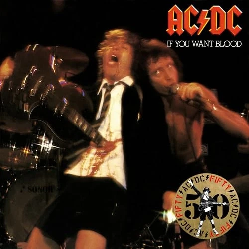 AC/DC - IF YOU WANT BLOOD YOUVE GOT IT 50TH ANNIVERSARY/GOLD COLOR  - D15z