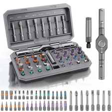 42 in 1 Magnetic Screwdriver Set, DIY Ratchet Screwdriver Set Multi Bit Magnetic