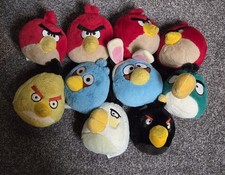 Angry Birds Plush Lot of 10 5 INCH Good condition COMMONWEALTH No sound OBO