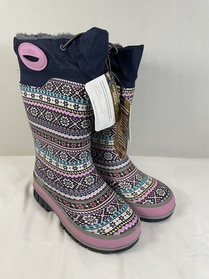 Western Chief Fair Isle Winterprene girls' winter boots