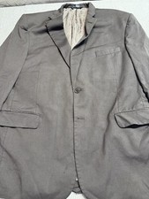 Jos A Bank Signature Collection Textured Wool Brown Blazer Sport Coat Men s 46R