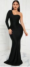 Fashion Nova Sexy black maxi dress