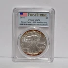 2016 $1 American Silver Eagle PCGS MS70 First Strike 30th Anniversary Toning