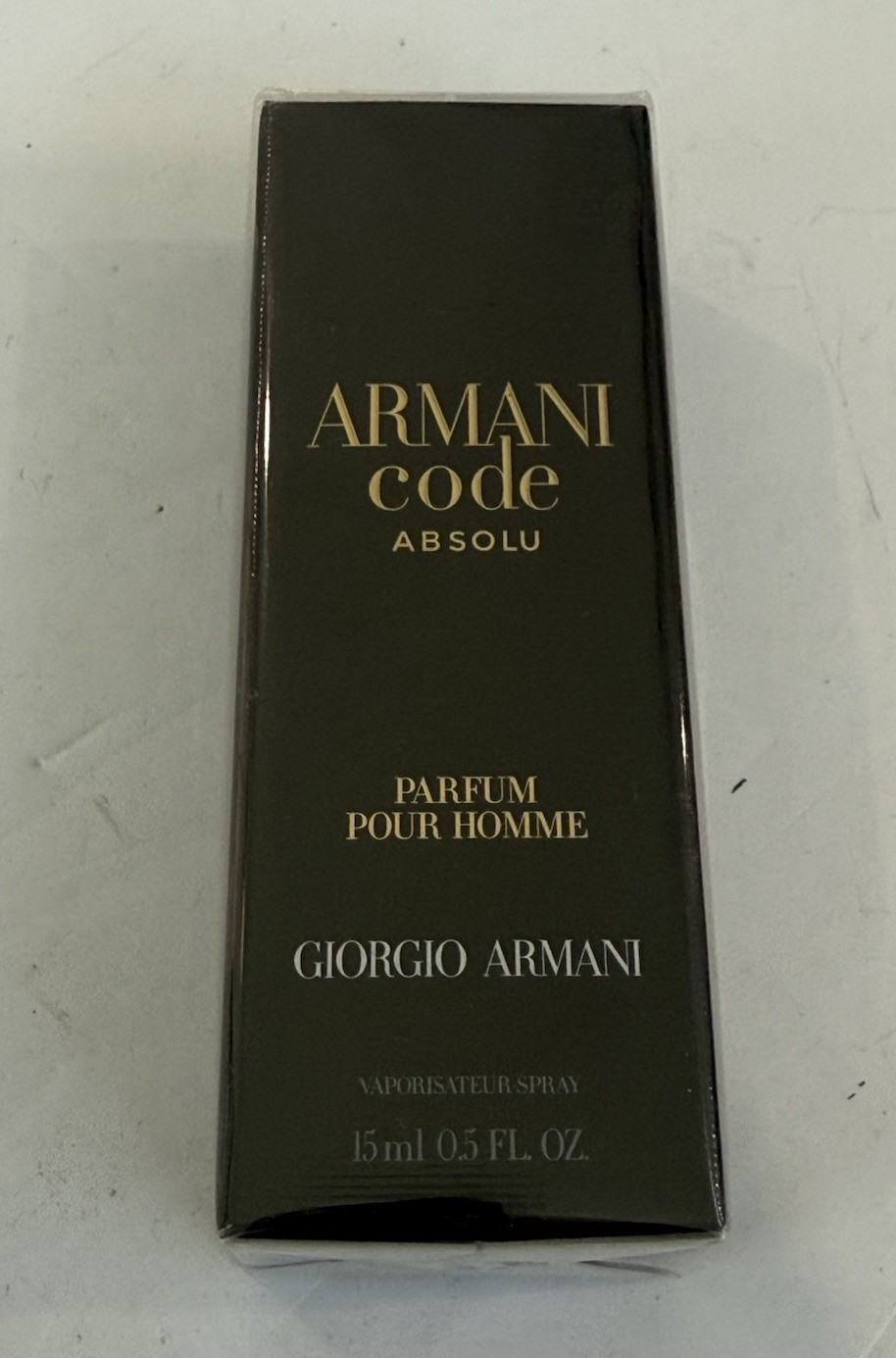 Armani Code ABSOLU by Giorgio Armani 0.5 oz/15 ml Parfum Pour Homme Travel Spray