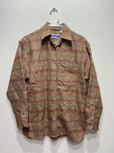 Pendleton Aztec Knockabout Wool Flannel Shirt Medium