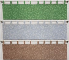 Splatter Tab Top Valances or Curtains