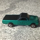 Vintage 1968 Original Hot Wheels Redline Custom Fleetside Green Black Top USA