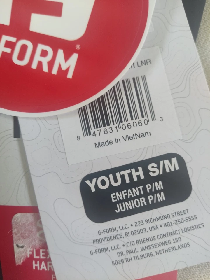 Forro corto juvenil G-FORM PRO EX-3 negro-amarillo/negro s/m Foto 4 de 4