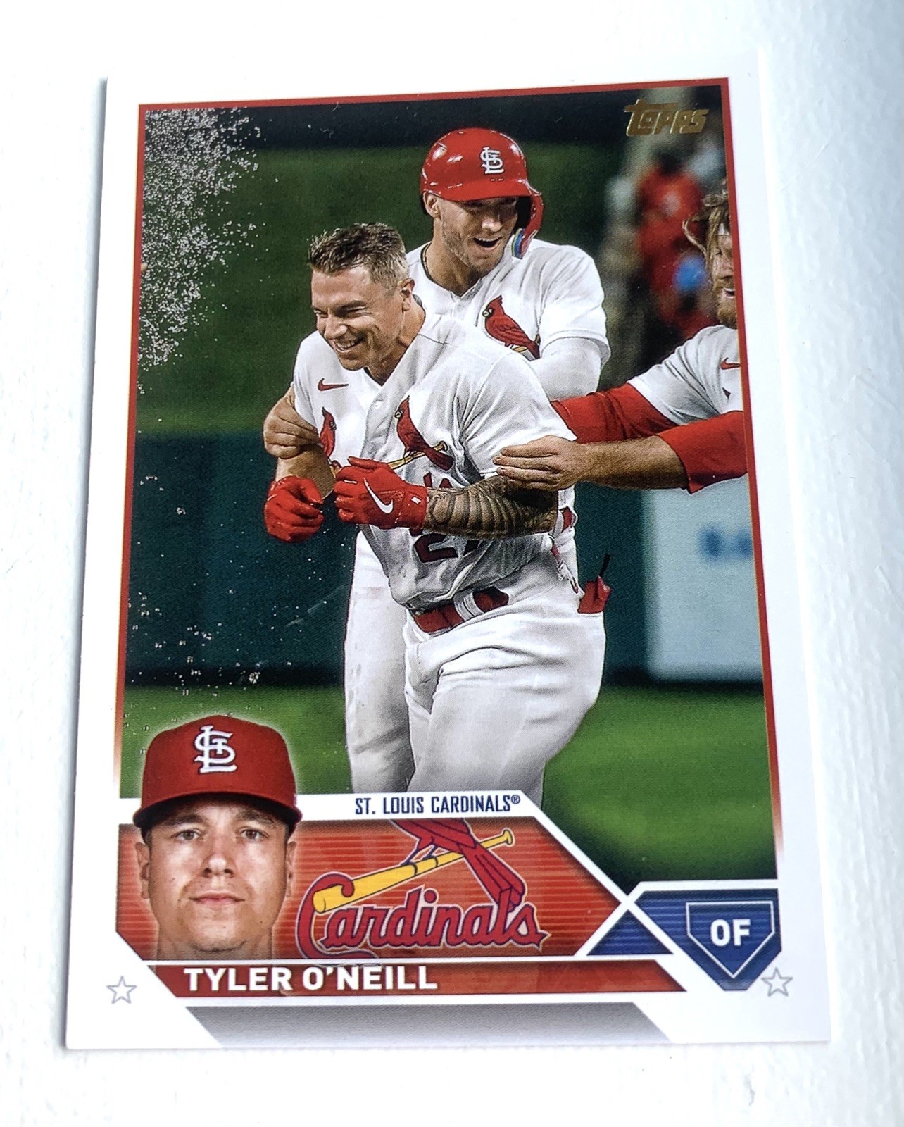 2023 Topps #79 Tyler O'Neill Golden Mirror Image Variation SSP Cardinals