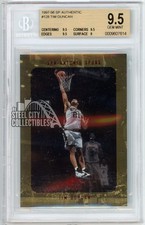 Tim Duncan 1997-98 Upper Deck SP Authentic Basketball Rookie Card #128 BGS 9.5