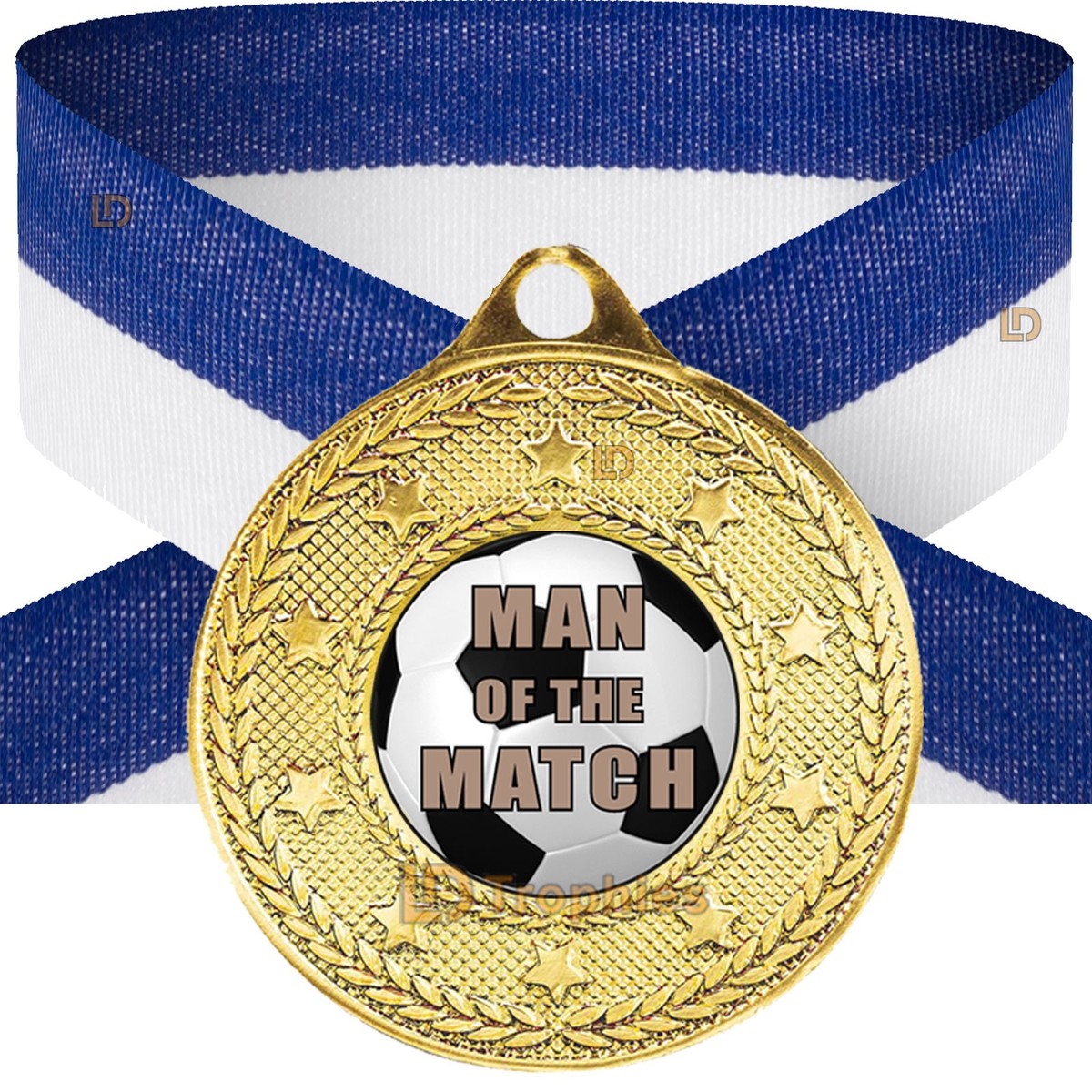 10 X GOLD MEDALS - ANY COLOURED RIBBON 50+ OPTIONS FREE