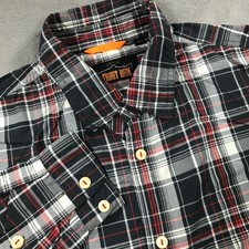 Orvis Trout Bum Button Down Shirt Men's Medium Plaid Nylon Fishing Performance