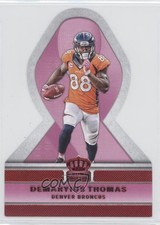 2015 Panini Crown Royale Pink Ribbons Die-Cuts Red Demaryius Thomas #PR16 0w8