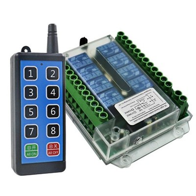 8 Kanal Funk RF Fernbedienung Schalter 12V 24V 36V 220V Empfänger Relais