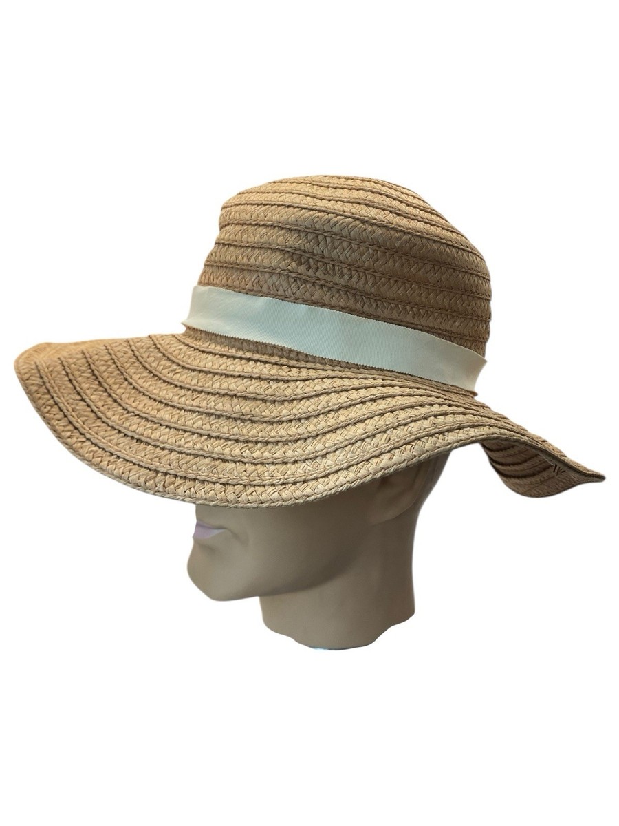 Madewell Packable Braided Straw Hat Womens Size Medium Large 