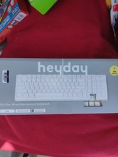 heyday Full-Size Mechanical Keyboard RGB Backlit Anti-Ghosting USB-A White