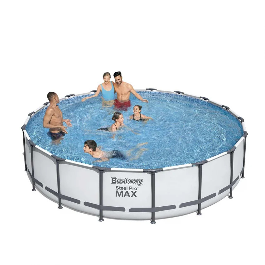 Piscine ronde Steel Pro Max Bestway 56462 : solution anti-chaleur robuste pour l'été