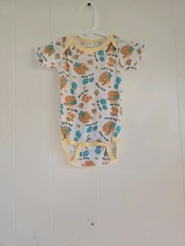 Vintage 3/6 Month Body Suit With Snaps Multi Colored