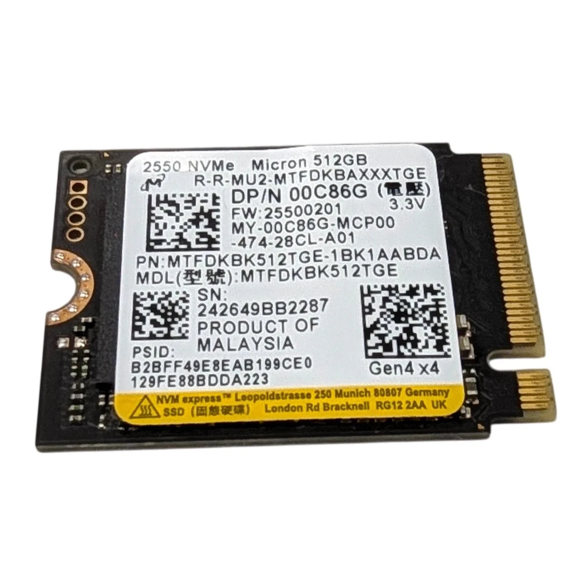 Micron M.2 Interface 512 GB Solid State Drives for sale - eBay
