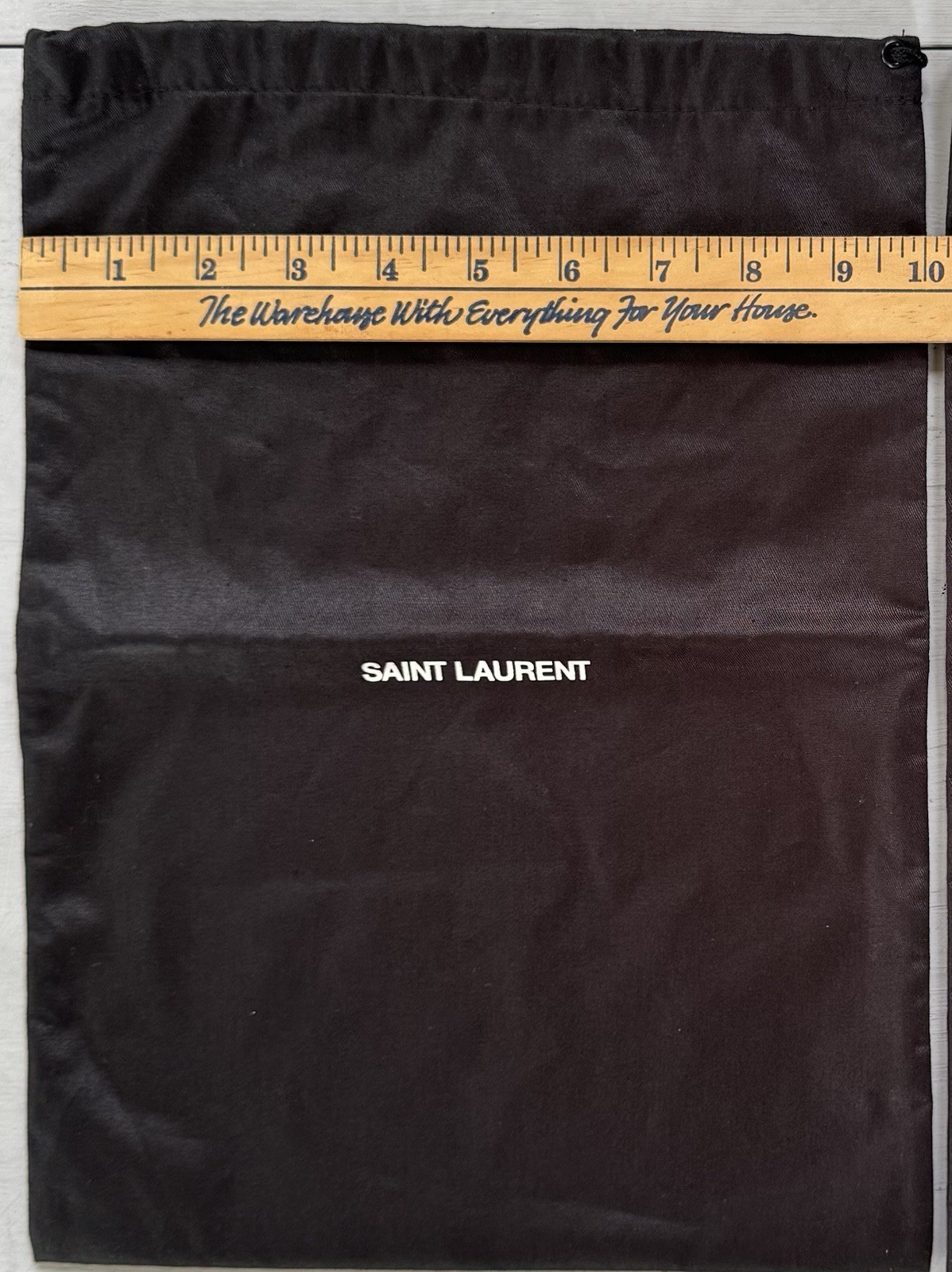 2 sacchetti antipolvere neri autentici SAINT LAURENT mai usati logo