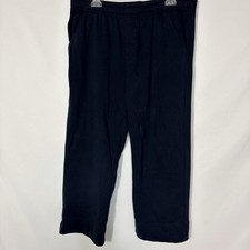Women  s Black Sweatpants Size M Lounge Pants Elastic Waist Pockets Soft Casual