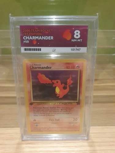 Pokémon TCG Charmander Team Rocket 1st Edition Card 50/82 ACE 8