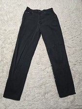 Denim Riders Jeans Womens 8M Black Stretch Med Wash Stretch Lycra Union Made USA