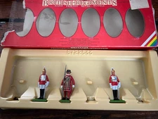 Vintage 1982 Britains Toy Soldiers - Royal Guards, partial set