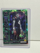 2022 Panini Prizm #NR-7 Bailey Zappe New Recruits Prizms Green Ice