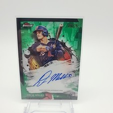 2024 Topps Finest Autographs Drew Millas Green 29/75 RC Washington Nationals
