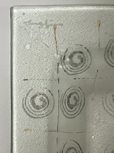 Michael and Frances Higgins Square Fused Glass Ashtray - Picture 19 of 24