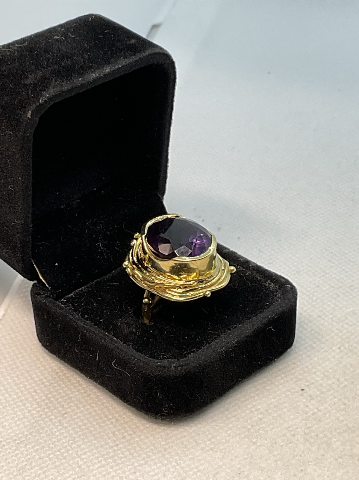 IMPRESSIVE MASSIVE Solid 18K (750) Yellow Gold Am… - image 5