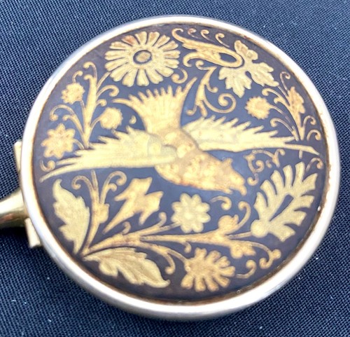 CENICERO PORTÁTIL INDIVIDUAL ORO 24k CENICERO PORTÁTIL TOLEDO DAMASQUINA ESPAÑOL 3" Exc - Imagen 3 de 8