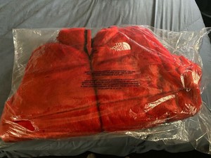 Supreme The North Face Faux Fur Red Nuptse Jacket Red Med Ready To Ship Ebay
