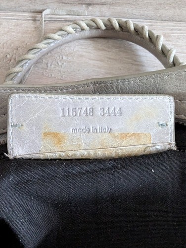 Balenciaga Paris City Shoulder Bag Leather small beige vintage - Picture 21 of 22