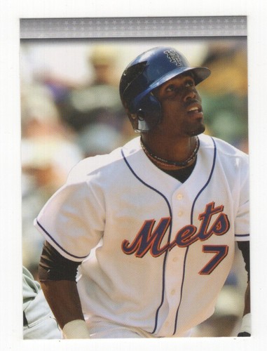 2008 TOPPS OPENING DAY BASEBALL PUZZLE CARD JOSE REYES NEW YORK METS #5 - Picture 2 of 2