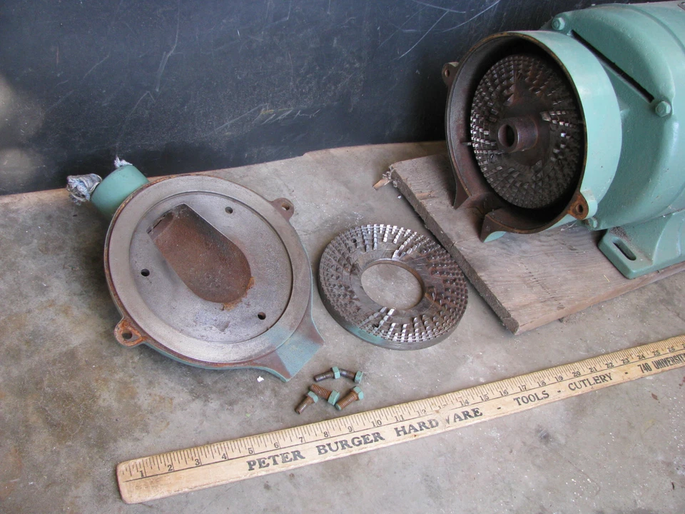 COMMERCIAL STEEL BURR GRINDER 2HP 220V Flour/Nuts/Coffee Mill BROWN BROCKMEYER - Image 3 of 4