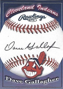Autographed-Signed-Signature-Card-Dave-Gallagher-Cleveland-Indians-Tough-Signer