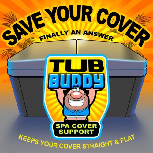 Tub Buddy Hot Tub Cover and Spa Support (EXTEND YOUR COVER LIFE) Made in the US - Afbeelding 1 van 8