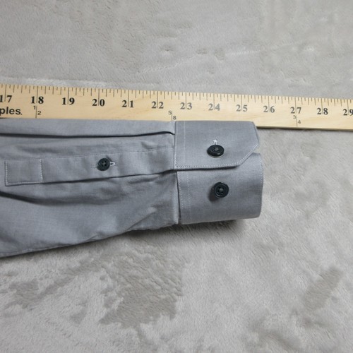 Theory Shirt Mens Gray 15R 32-33 Dover SPR Button Up Business Casual - Picture 9 of 11