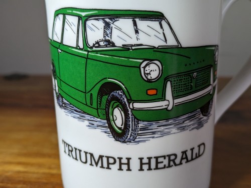Triumph Herald Mug - Fine Bone China Mug Cup - Lane End Pottery - Picture 2 of 8