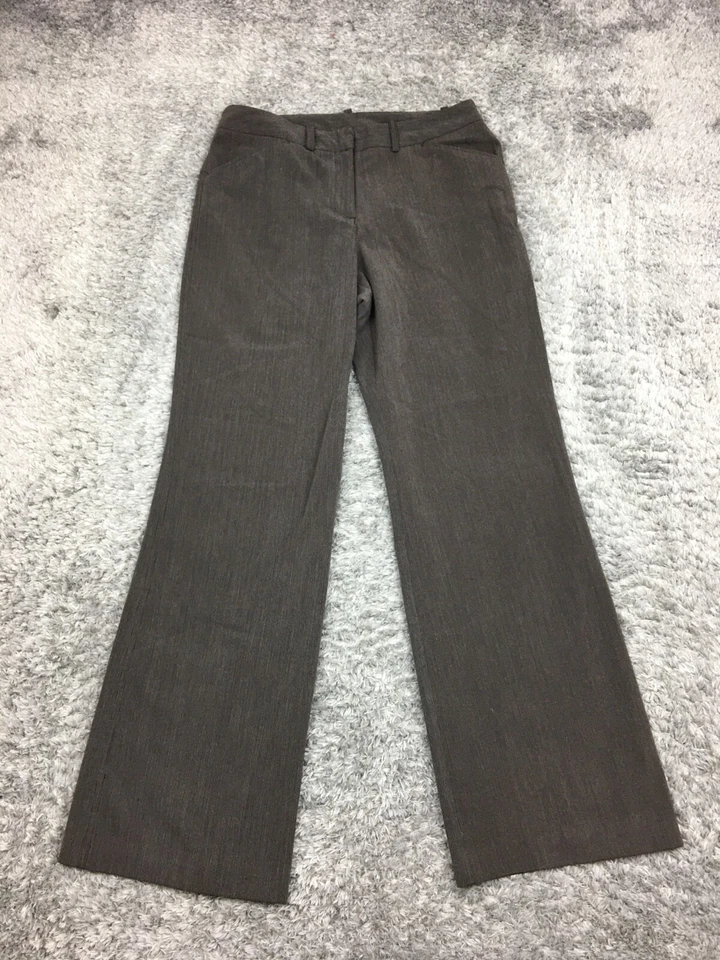 Pantalones de vestir Worthington corte moderno para mujer talla 8 marrón a rayas  Foto 3 de 4