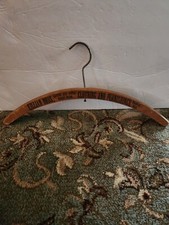 Vintage Wooden Advertising Clothes Hanger Killian Bros., Wahoo, Neb.