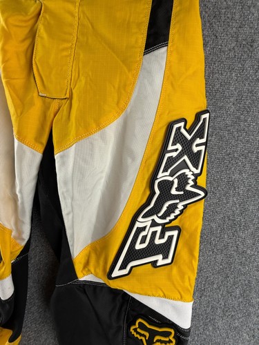 Fox Racing Pants 180 Motocross Riding Dirt Bike Padded Pants Yellow Size 34 - Picture 5 of 18