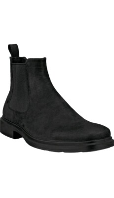 ECCO Men's Helsinki 2.0 Chelsea Boot Black Leather EU 46 Size 12 - 12.5 US