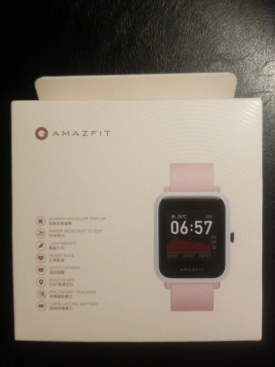 Smartwatch amazfit bip s warm pink sales
