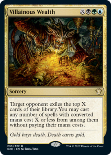 MTG magic cards 1x Villainous Wealth Commander 2020 NM-Mint, English - Picture 1 of 1